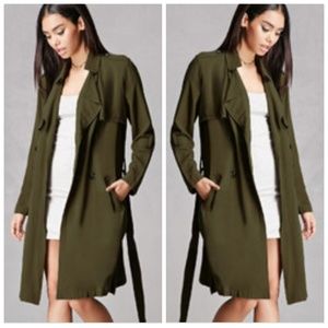 Olive Green Trench Coat